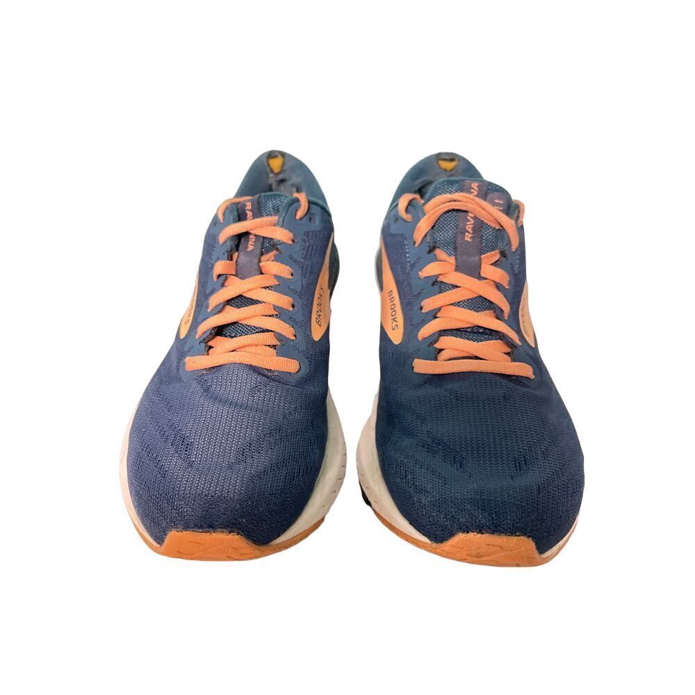 Brooks‎ Navy Blue and Orange Running Shoes Comfortable Athletic Sneakers S-44